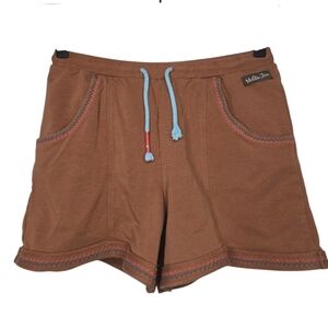 Matilda Jane Frances French Terry Brown Drawstring Shorts Girls Youth Size 12